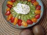 Salade de kiwis, tomates cerises et burrata - Foodista Challenge #132