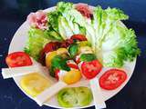 Salade de tomates d'Antan façon caprese