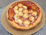 Tarte fine oignons rouges et chèvre