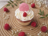 Verrines crème pâtissière framboises