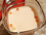 Yaourts aromatisé au sucre à l'orange