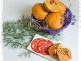 Petits pains colorés et parfumés pour la Battle food #43 sur le thème  paprika ou chorizo  