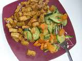 Légumes crémeux et tofu aux épices (ou comment je suis devenue végétarienne)