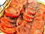 Tarte pesto et tomates fraîches