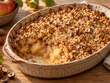 Ce crumble pommes-avoine reste croustillant jusqu’à la dernière cuillère