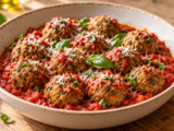Ces polpette de lentilles tiennent dans la sauce tomate sans finir en purée