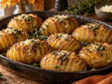 Ces pommes de terre accordéon croustillent à l’Airfryer sans se casser
