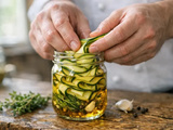 Courgette au vinaigre recette italienne facile et authentique