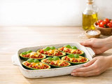 Courgettes farcies au thon et à la tomate