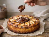 Gâteau aux pommes et Nutella : recette facile au tourbillon fondant