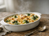 Gratin de brocolis sans béchamel : recette crémeuse express