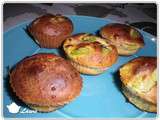 Muffins au fromage blanc, courgette – jambon