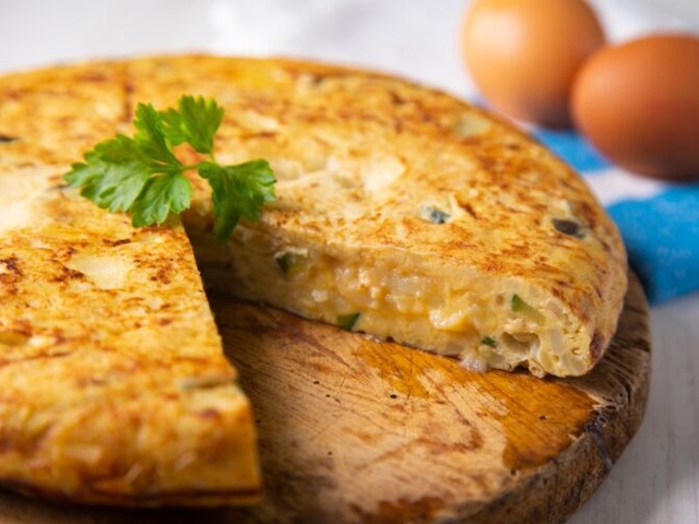 Omelette courge butternut, épinards , jambon (au four) - La cuisine de Boomy