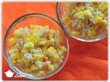 Salade sucrée-salée : mangue et crabe