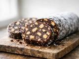 Saucisson au chocolat sans œuf : recette facile, sans cuisson