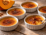 Sous sa croûte cassante, cette crème brûlée cache du potimarron