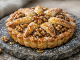 Tarte Benevento authentique : recette italienne noix, miel et ricotta