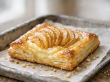 Tarte pomme crème pâtissière pâte feuilletée croustillante