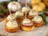 Découvrez la Recette Festive: Canapés de Boudin Blanc aux Pommes et Pain d’Épices