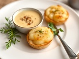 Découvrez notre recette gourmande : soupe de panais et pommes de terre avec tartines poires-fromage bleu