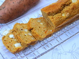 Cake à la patate douce, fêta et noisettes