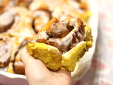 Cinnamon rolls au potimarron et à la cannelle