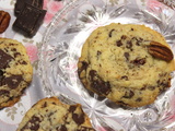 Cookies au chocolat, noix et pécan et vanille