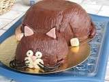 Gâteau-chat (en 3D)