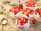 Mini-pavlova aux fraises