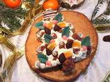 Sapin de Noël façon number cake à la clémentine et au chocolat