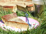 Tarte au fromage blanc au thé matcha (Käsekuche)