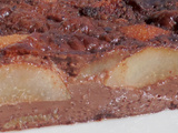 Clafoutis chocolat et poires sauvages