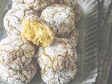 Biscuits craquelés, façon ghribas, à la noix de coco et au citron