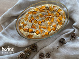 Clafoutis « porridge » à la courge butternut, olives et feta