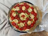 Tarte rapide tomates, courgettes et chèvre au romarin