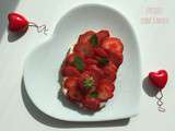 Tartine amoureuse aux fraises