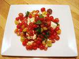 Salade de tomates à la mozzarella de bufflonne