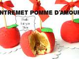 Entremet  Pomme d'amour  façon Cedric Grolet