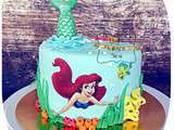 Gateau Ariel la petite sirène -Little mermaid Ariel cake