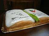 Gateau livre - book cake - Happy 20th birthday