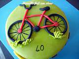 Gateau Vélo - bicycle cake