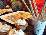 Sweet table d'anniversaire - Buffet sucré avec pâtisseries assorties