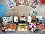 Sweet table d'anniversaire sur le thème   Japon et Mangas 
