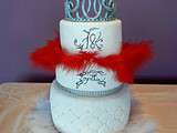 Wedding cake de princesse - glam and chic et plumes