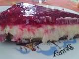 Cheesecake au chocolat blanc et framboises