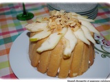Charlotte aux poires et amandes grillees