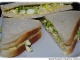 Club sandwich a l'oeuf et a l'estragon