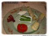 Croustillant aux asperges vertes