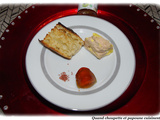 Foie gras de canard mi-cuit et confit de foin
