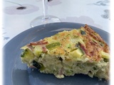 Gâteau de courgettes et jambon